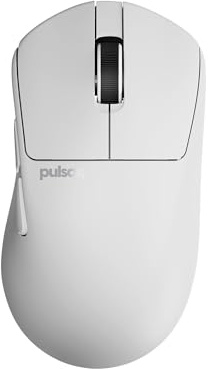 Pulsar Gaming Gears X3 Kabellose Gaming-Maus, Ultraleicht (55 g), hybrid-ergonomischer, optischer Schalter, 32000 DPI, 750 IPS, XS-1-Sensor, 8K-kompatibel (Medium, Weiß)