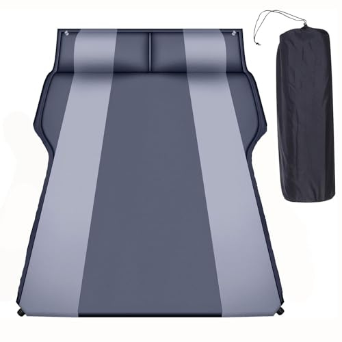 GuHuize Materasso ad aria automatica SUV, materassino autogonfiante per auto, campeggio o tenda da campeggio, materasso auto autogonfiabile con cuscino gonfiabile utilizzato per sedile posteriore di