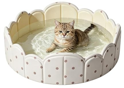 Piscine Pliante pour Chien Renforcée Non Gonflable | Bassin Pliable Pour et Animaux, Plage, Extérieur, Intérieur, Été, , Parc