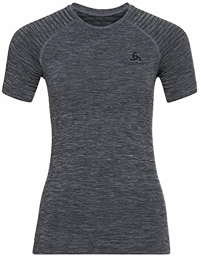 Odlo Damen Funktionsunterwäsche Kurzarm Shirt PERFORMANCE LIGHT, grey melange, XL