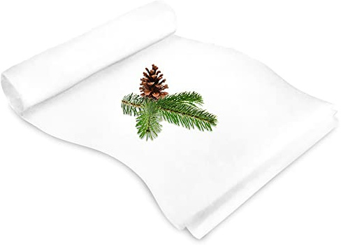 com-four® Tappeto di Neve Finta per la Decorazione di Natale - Neve Artificiale per Decorare - Tappeto di Neve per Decorazioni Natalizie (Bianco Opaco - 250 cm)
