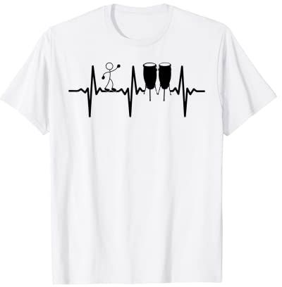Conga Heartbeat Conga Drums Figurine amusante T-Shirt