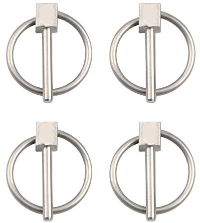 INCREWAY Pin Linch de 3 mm, 4 unidades de imperdibles de seguridad de acero inoxidable, kit de surtido de pines