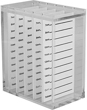 Wnvivi Scatola Portaciglia in Acrilico a 5 Strati,Custodia Trasparente Portaciglia Singola,Contenitore per Esposizione Trucco,Contenitore Portaoggetti per Ciglia per Espositore Trucco