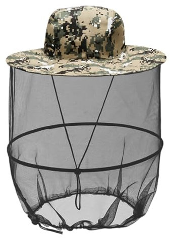1 Stück Anti-Mücken-Fischerhut, Abwehrmaske, Verstellbarer Anti-Mücken-Hut, Imkerhut, Sonnenschutz-Angelhut, Sommer-Insektennetz, Geeignet Für Outdoor-Aktivitäten