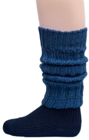Hjort natur, baby- och småbarn krypskydd/benvärmare, 100 % ull, Tweed Marine, En Storlek