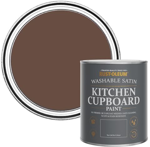 Rust-Oleum Kitchen Wood, Cupboard and Cabinet Paint in Satin Finish - Follingsby 750ml