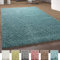 Paco Home Shaggy Teppich Hochflor Langflor Teppiche Hochwertig Pastell Uni Versch. Farben, Grösse:140x200 cm, Farbe:Türkis