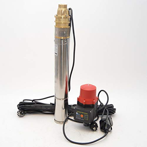 Tiefbrunnenpumpe 3 750W 2400L/h 6 bar oder Tiefbrunnenpumpe mit Schaltautomatik