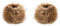 Futrzane Classic Manschetten - Fell Stulpen Damen - Pelz Pulswärmer Handstulpen (Bronze Classic)