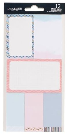 Draeger Paris - Sticky Notes – Lote de 12 bloques pastel