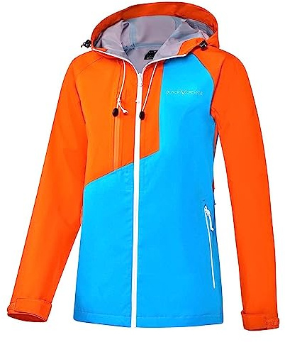 Black Crevice Veste Hardshell Fine et Imperméable pour Femme Jacket
