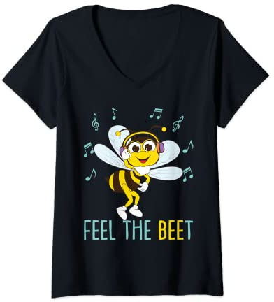 Womens Funny Beekeeping Beekeeper Bee V-Neck T-Shirt