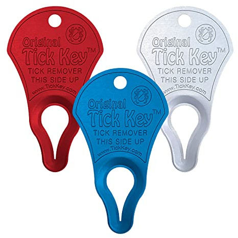 The Original Tick Key -Tick Removal Device - Portable, Safe and Highly Effective Tick Removal Tool - 3 Pack (USA)