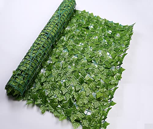 ARTSIM Künstliche Efeu Garten Sichtschutz, Efeu Sichtschutz, Balkon Sichtschutz Efeu, Sichtschutz Balkon Blätter Sichtschutz Künstliche Hecke,J (50X100CM)