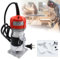 Fresadora de Madera Compacta 800W, Desmoladora de madera 30000r/min, Fresadora de Mano Portátil Para, Trabajar la Madera Fresadora Eléctrica, Diámetro de corte 6,35 mm