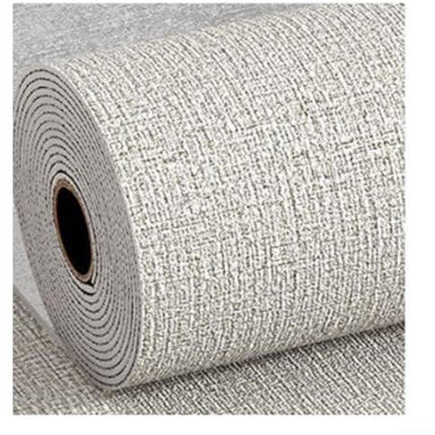 Honseadek Self-Adhesive Waterproof Wallpaper, Roll Noise Reducing Thermal Insulation Moisture-Proof Wall Sticker, Home Improvement 50x300cm(Gray)