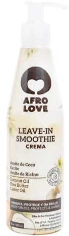 Afro Love Leave In Smoothie 290ml - Après-Shampooing Sans Rinçage Sans Silicone Sans Paraben Leave in Conditioner