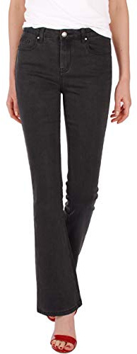 Fraternel Pantalones Vaqueros Mujer Corte Bota Boot-Cut Negro M