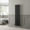 DuraTherm® 1600 x 380mm Black Traditional Vertical Designer Radiator Double Column Colosseum Cast Iron Style Central Heating Panel Radiators Rad