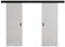 KIER FURNITURE Türen Werdi Duo 132 Moderne Schiebetüren - Wandschiebetür - Universal Links und Rechts - Metallschiebesystem - Robust, Haltbar - Stabil, Langlebig - Weiß B132xH205xT1,6 cm