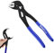 VINSPIRE Adjustable Pliers Wrench, Multi-Function Adjustable Spanner, Wrench Self-Adjusting Jaw Pliers with Dual Handle, 200mm Pump, Max Jaw 68mm (Double), 35mm (Single)，Dual Handle for Labor Saving