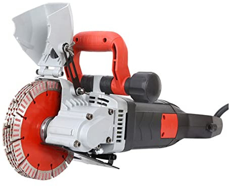 Rozadora de pared, 160 Máquina de ranura de ranura de una sola vez Corte de pared eléctrico sin polvo y de extremo sin salida Casa de crianza de concreto Enterrado,Potencia de corte más potente