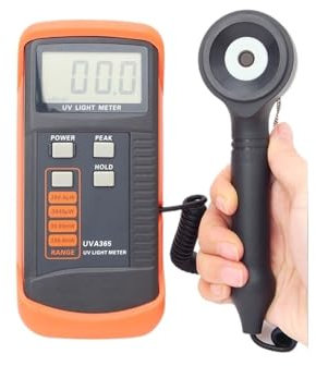 Medidor de luz ultravioleta de 0 a 400 m W/cm, sensor UVA y UVB, filtro de corrección de luz, instrumento de radiación ultravioleta, luxómetro UVA365