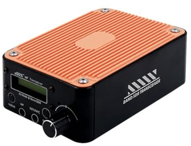 NONDK Transceptor SDR USDR USDX+Plus V2 de 8 Bandas, Todos los Modos HF SSB QRP, con Pantalla LCD, Altavoz y Enchufe Europeo.