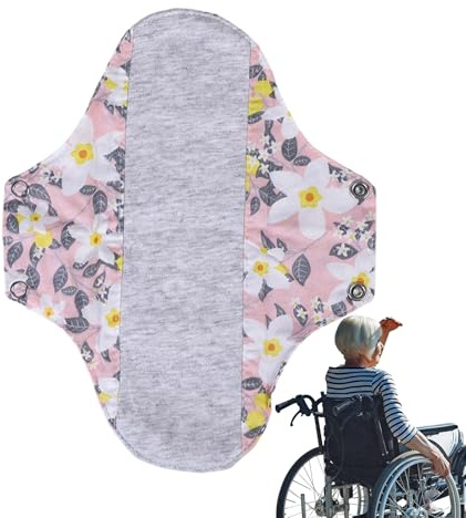 Menstruationspads, mjuk, återanvändbar, tvättbar, läckagesäker | bomullssnurbindor för känslig hud – för känslig hud, vardag, resor, sport, , kontor