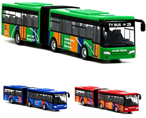 Spiritzohic Bus Car, Play Vehicles Bus Model Car Pull Back Vehicle Alloy Diecast Vehicles Mould Pull-Back Buss Cars Model Mini Friction Powered City Play Vehicle Gift for Birthday Carnival(Yellow)