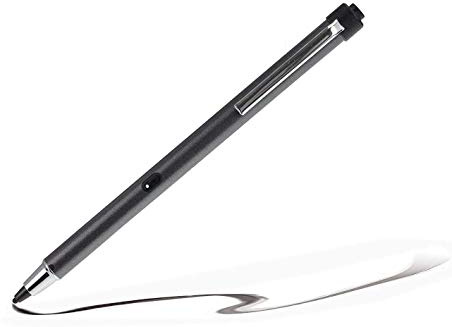Broonel Stylet numérique Pointe Fine Rechargeable Gris métal Compatible avec LOGICOM Tablette Tactile L-IXIR Tab 701 3G