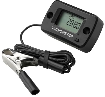 Jayron LCD digital bensin induktiv varvräknare mätare vattentät för motorcykel motocross gräsklippare snöslunga generator skoter motorsåg