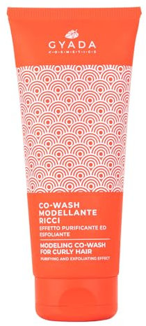 GYADA COSMETICS, Co-Wash Modellante Ricci, Balsamo Scrub Lavante per Capelli Ricci, Azione Esfoliante, Detergente, Purificante e Antiforfora, con Perlite, Piroctone Olamina e AHA, 200 ml