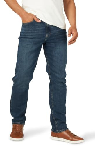 Wrangler Authentics Men's Comfort Flex Waist Relaxed Fit Jean, Rhodes, 36W x 32L (112317565)