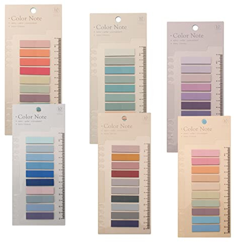 1200 Stück Index Haftnotizen Tabs, Seite Marker Pagemarker Set Flaggen Index Bunt Dünn Plastik Haftstreifen Pastell Set Sticky Tabs Aesthetic Seitenmarkierung Klebemarkierungen Haftmarker