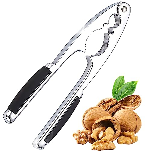 Nut Cracker for All Nuts with Heavy Duty Nutcracker Spring and Easy Chestnut Cracking, Comfort Handle for All Nuts, Walnuts and Chestnut, Christmas Table Accessory