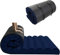 MeMoreCool Aufrollbare Bodenmatratze 200x90cm, 10cm Dick Faltbare Futon Matratze, Schwamm mit Hoher Dichte Klappmatratze, Gästematratze, Reisen, Autozelt, Navy