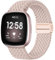 Issinlky Geflochtenes Nylonband für Fitbit Versa 3/Versa 4, elastisches Armband für Fitbit Sense 2/Sense Smartwatch