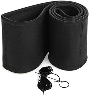 Bilrattskydd Rattskydd Äkta Läder Svart Diameter 39-41 cm / 10,5 cm