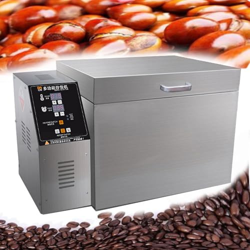 Electric Coffee Roaster with Timer & Temp Control for Beans, Nuts, Grains, Perfect for Home & Commercial Use