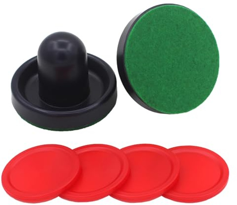 LLLmhuaa Air Hockey Pusher Set Maniglie Accessori Kit Tavolo per Bambini Adulti Tavoli da Gioco Hockey Paddles