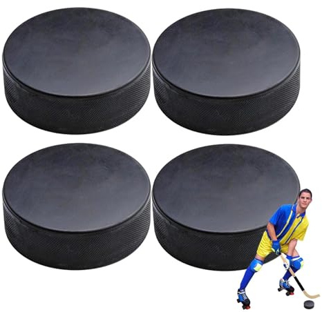 Generisk rullhockey – set med 4 unika mönster och släta sidor, ishockeypuck, inomhussporttillbehör | ishockeyutrustning för att öva problemlösningsförmåga