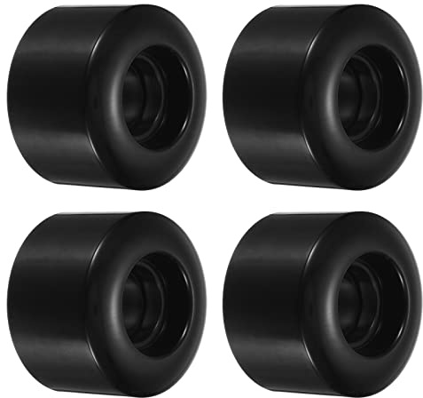 PATIKIL 55mm Skateboard Roue, 4 Paquet Rue Roues pour Skateboards Croisière Roue Remplace 80A, Noir