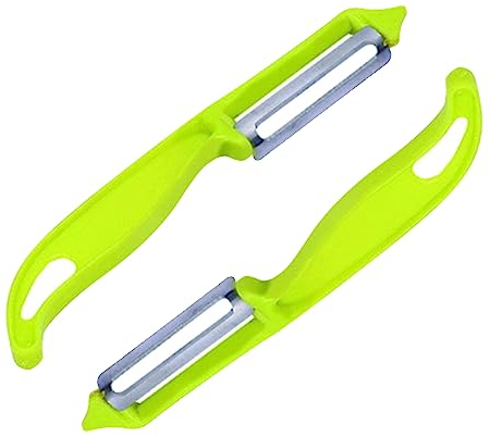 PARENCE.- Set di 2 scarpe vegetali da 14 cm, 2 alberi, pelapatate e verdura - colori casuali (rosa, giallo, blu, ecc.)