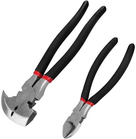 Performance Tool W1722 - Set di pinze diagonali per recinzione da 25,4 cm e 20,3 cm