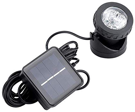 Lyrlody Solar Unterwasserfloot, 6 LED Solar Unterwasser Lich, IP 68 Wasserdicht, Solarbetrieben, Unterwasser Strahler U Boot Licht für Garten Teich, für Yard Pathway