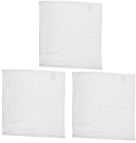 LALADEFIEE 3stücke Baumwoll-waschtücher Weiche Saugfähige Reinigungstücher Für Gesicht Make-up-entfernung Und Körperpflege Waffelpique-Design Für Zuhause Und Unterwegs