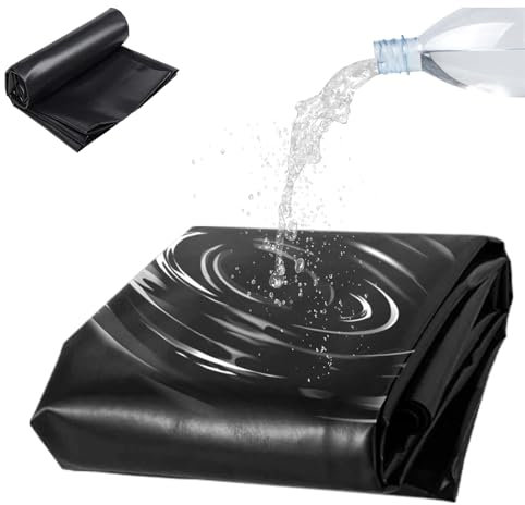 Rivestimento per laghetto in LDPE da 9,5 m, per laghetti, torrenti, fontane e cascate, durevole e flessibile, preformato, con elevata resistenza allo strappo e facile da tagliare
