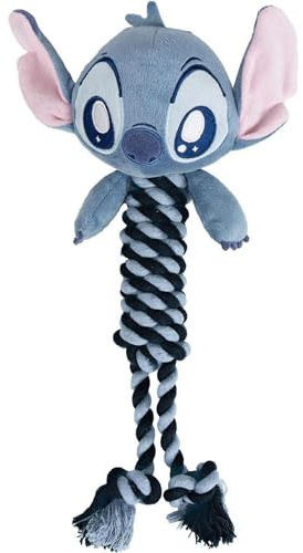 CERDÁ LIFE'S LITTLE MOMENTS Mordedor para Perro de Cuerda Stitch – Juguete Resistente y Seguro, Ideal para Masticar, Limpiar Dientes y Jugar, Mordedera para Perros Grandes y Pequeños
